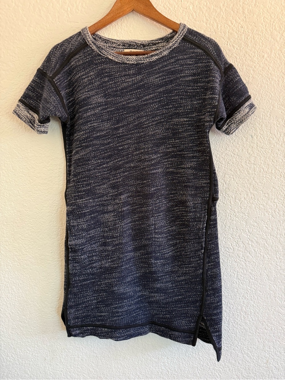 Madewell Marled Blue Sweater Dress